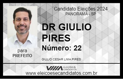 Candidato DR GIULIO PIRES 2024 - PANORAMA - Eleições