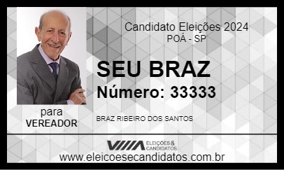 Candidato SEU BRAZ 2024 - POÁ - Eleições