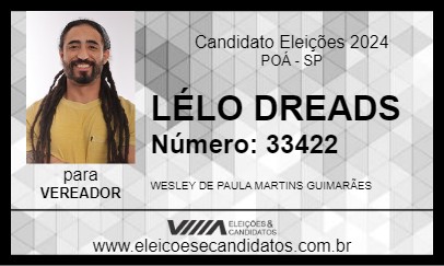 Candidato LÉLO DREADS 2024 - POÁ - Eleições