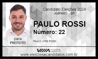 Candidato PAULO ROSSI 2024 - AMPARO - Eleições