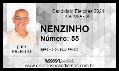 Candidato NENZINHO 2024 - ITAPURA - Eleições