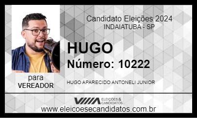 Candidato HUGO 2024 - INDAIATUBA - Eleições