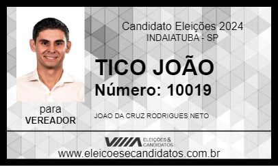 Candidato TICO JOÃO 2024 - INDAIATUBA - Eleições