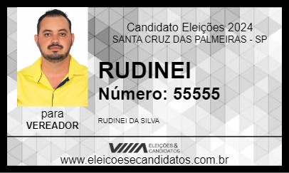 Candidato RUDINEI 2024 - SANTA CRUZ DAS PALMEIRAS - Eleições