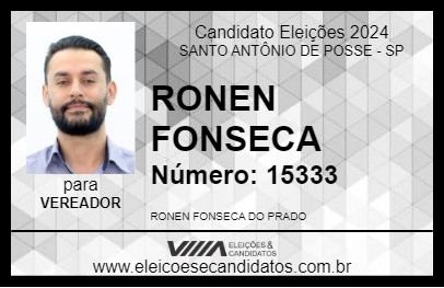 Candidato RONEN FONSECA 2024 - SANTO ANTÔNIO DE POSSE - Eleições