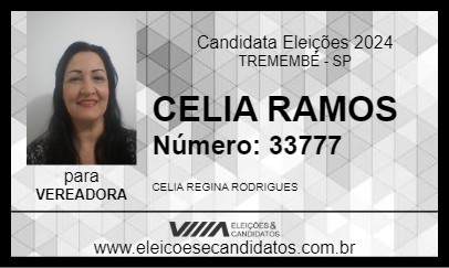 Candidato CELIA RAMOS 2024 - TREMEMBÉ - Eleições