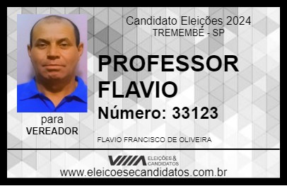 Candidato PROFESSOR FLAVIO 2024 - TREMEMBÉ - Eleições