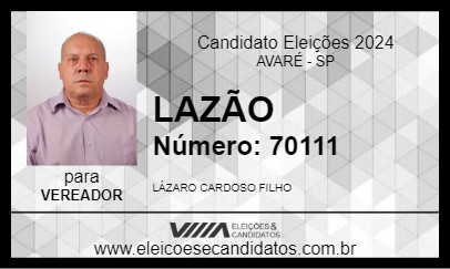 Candidato LAZÃO 2024 - AVARÉ - Eleições