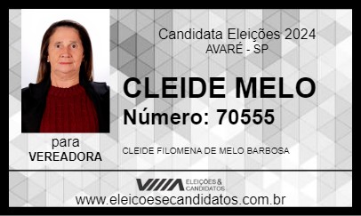 Candidato CLEIDE MELO 2024 - AVARÉ - Eleições