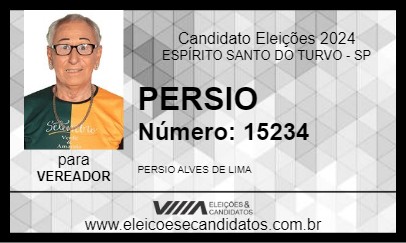 Candidato PERSIO 2024 - ESPÍRITO SANTO DO TURVO - Eleições