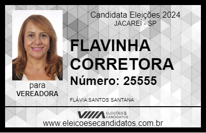 Candidato FLAVINHA CORRETORA 2024 - JACAREÍ - Eleições