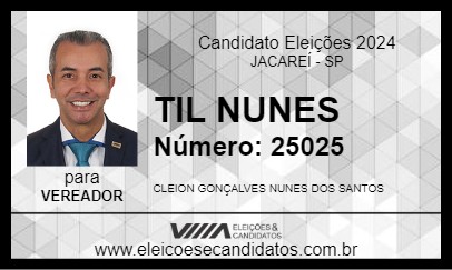 Candidato TIL NUNES 2024 - JACAREÍ - Eleições