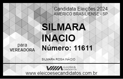 Candidato SILMARA INACIO 2024 - AMÉRICO BRASILIENSE - Eleições