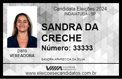 Candidato SANDRA SILVA 2024 - INDAIATUBA - Eleições