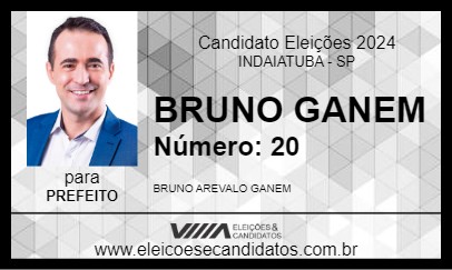 Candidato BRUNO GANEM 2024 - INDAIATUBA - Eleições