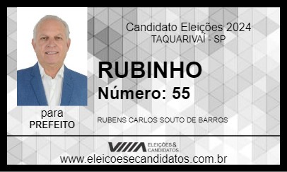 Candidato RUBINHO 2024 - TAQUARIVAÍ - Eleições