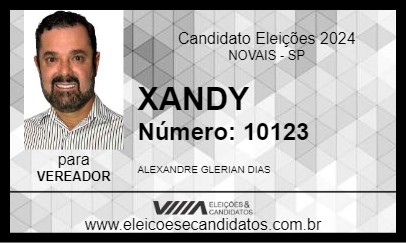 Candidato XANDY 2024 - NOVAIS - Eleições