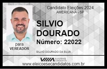 Candidato SILVIO DOURADO 2024 - AMERICANA - Eleições