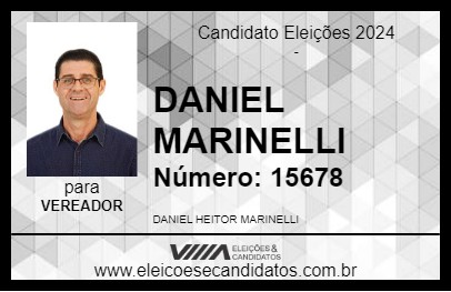 Candidato DANIEL MARINELLI 2024 - VERA CRUZ - Eleições