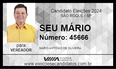 Candidato SEU MÁRIO 2024 - SÃO ROQUE - Eleições