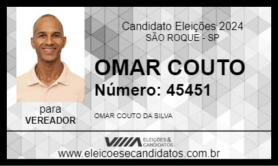 Candidato OMAR COUTO 2024 - SÃO ROQUE - Eleições