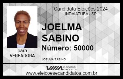 Candidato JOELMA SABINO 2024 - INDAIATUBA - Eleições