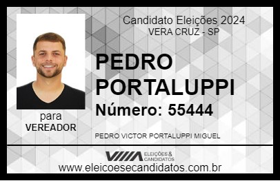 Candidato PEDRO  PORTALUPPI 2024 - VERA CRUZ - Eleições