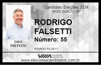 Candidato RODRIGO FALSETTI 2024 - MOGI GUAÇU - Eleições