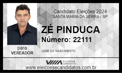 Candidato ZÉ PINDUCA 2024 - SANTA MARIA DA SERRA - Eleições