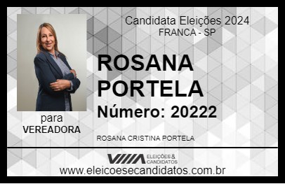 Candidato ROSANA PORTELA 2024 - FRANCA - Eleições