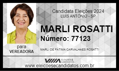 Candidato MARLI ROSATTI 2024 - LUÍS ANTÔNIO - Eleições