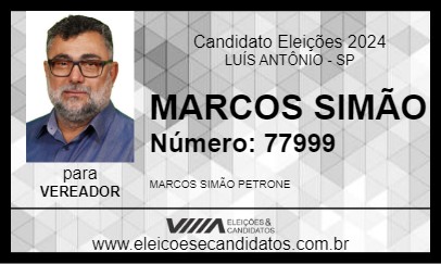 Candidato MARCOS SIMÃO 2024 - LUÍS ANTÔNIO - Eleições