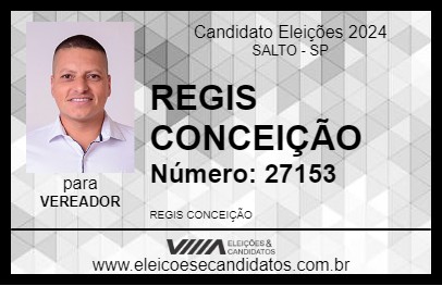 Candidato REGIS CONCEIÇÃO 2024 - SALTO - Eleições