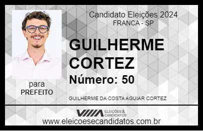 Candidato GUILHERME CORTEZ 2024 - FRANCA - Eleições