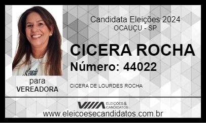 Candidato CICERA ROCHA 2024 - OCAUÇU - Eleições