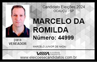 Candidato MARCELO DA ROMILDA 2024 - OCAUÇU - Eleições