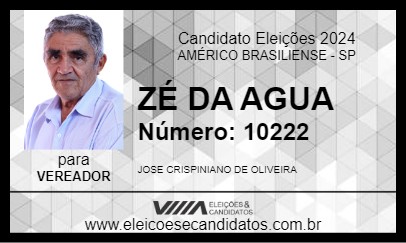 Candidato ZEZÃO 2024 - AMÉRICO BRASILIENSE - Eleições