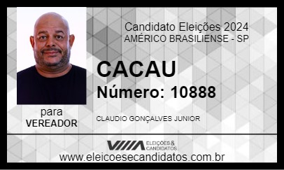 Candidato CACAU 2024 - AMÉRICO BRASILIENSE - Eleições