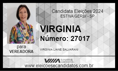 Candidato VIRGINIA 2024 - ESTIVA GERBI - Eleições