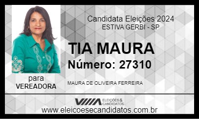 Candidato TIA MAURA 2024 - ESTIVA GERBI - Eleições