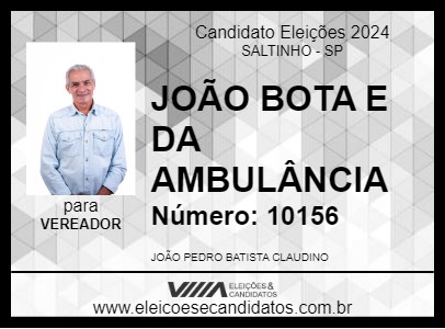 Candidato JOÃO BOTA 2024 - SALTINHO - Eleições