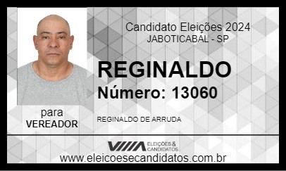 Candidato REGINALDO 2024 - JABOTICABAL - Eleições