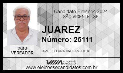 Candidato JUAREZ 2024 - SÃO VICENTE - Eleições