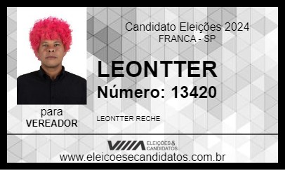 Candidato LEONTTER 2024 - FRANCA - Eleições