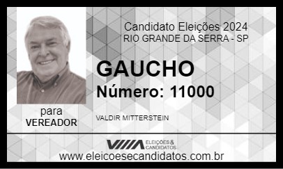 Candidato GAUCHO 2024 - RIO GRANDE DA SERRA - Eleições