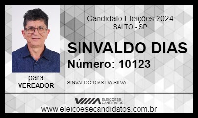 Candidato SINVALDO DIAS 2024 - SALTO - Eleições