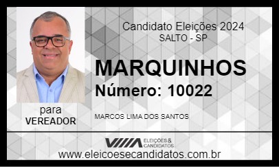 Candidato MARQUINHOS 2024 - SALTO - Eleições