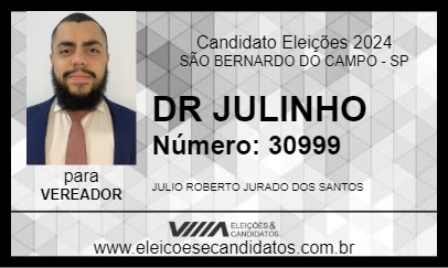 Candidato DR JULINHO 2024 - SÃO BERNARDO DO CAMPO - Eleições