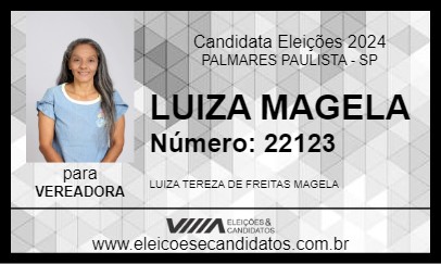 Candidato LUIZA MAGELA 2024 - PALMARES PAULISTA - Eleições