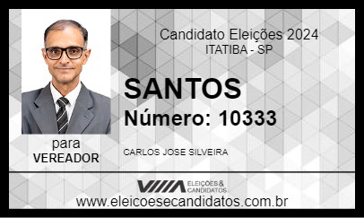 Candidato SANTOS 2024 - ITATIBA - Eleições